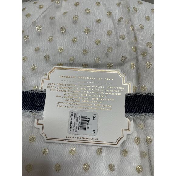 NEW Pottery Barn Teen Extra Long Twin Tulle Tutu bedskirt Emily & Meritt - Picture 5 of 7